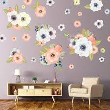 Flower Wall Decals Printed On L And