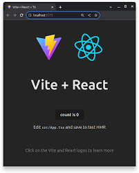 react with vite and typescript and its