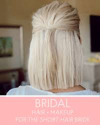 bridal hairstyle for short hair so