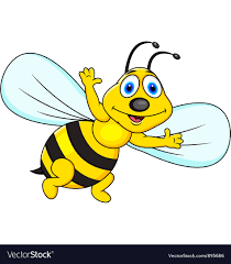 funny bee cartoon royalty free vector
