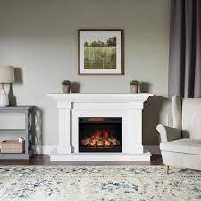 White Electric Fireplace Fireplace Mantels