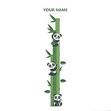 Amazon Com Personalized Panda Growth Chart Wall Decal For