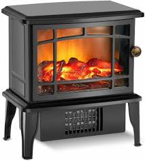 small electric portable fireplace space