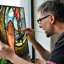 Sustainable Stained Glass With David
