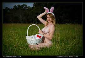 Naked easter bunny