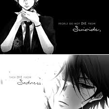 I should die because i'm making everyone sad. Sad Anime Quotes Tumblr Anime Free Photos
