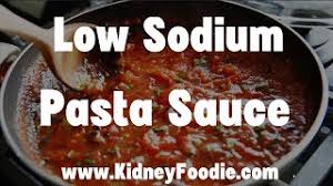 low sodium kidney friendly pasta sauce