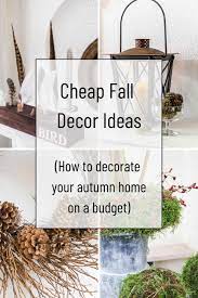 inexpensive fall decor ideas