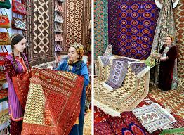 fair exhibition of turkmen carpets