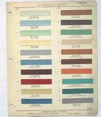 Find 1955 Cadillac Ppg Color Paint Chip Chart All Models