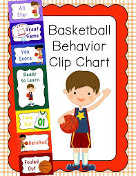 Behavior Clip Chart Behavior Management Basketball 2