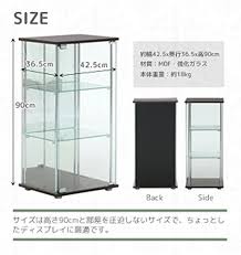 3 Shelf Glass Display Case For Figures