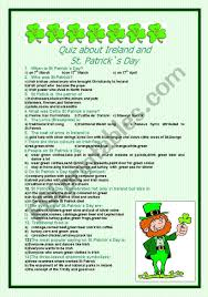 Patrick's day is one of the religious events that is considered a public holiday in ireland. Printable Irish Quiz Questions And Answers Quiz Questions And Answers