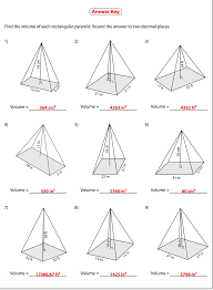 Volume Of Rectangular Pyramid Answers