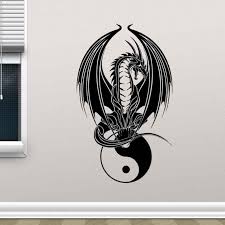 dragon yin yang wallpaper posted by