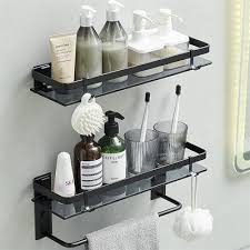Glass Shelf For Bathroom Black Bathroom