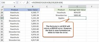 how to remove div 0 error in excel
