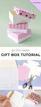 how to make a paper gift box template