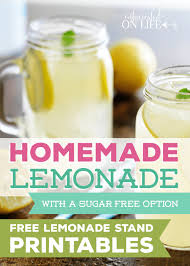 homemade lemonade with a sugar free