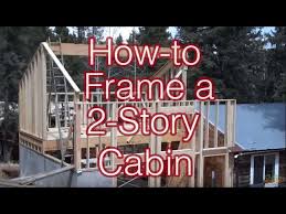 frame a simple 2 story cabin addition