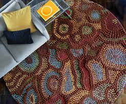 australian aboriginal rugs dot art