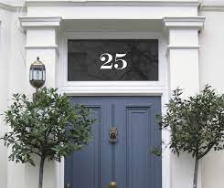 Classic White Fanlight Door Number