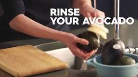 How do you clean an avocado?