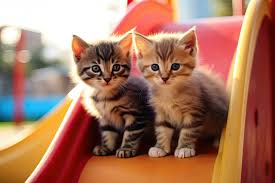 cute little kitten cats that playing
