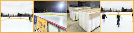 Indoor Basement Synthetic Ice Hockey