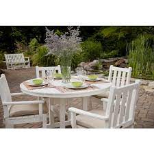 White Round Patio Dining Table