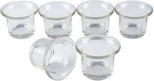 Clear Chunky Glass Lip Votive Candle