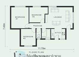 3 bedroom small house plans for narrow