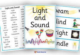 44 light and sound voary words and