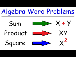 Algebra Word Problems Into Equations