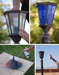 lamp post with this easy makeover