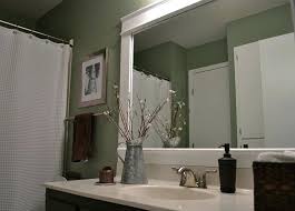 white frame bathroom mirror white