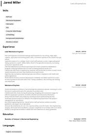 Customize this resume with ease using our seamless online resume builder. Mechanical Engineer Resume Samples All Experience Levels Resume Com Resume Com