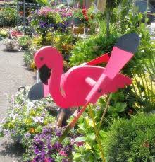 Amish Handcrafted Whirlybird Flamingo