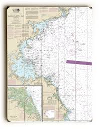 Ma Massachusetts Bay Ma Ii Nautical Chart Sign