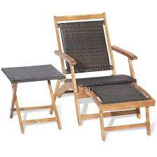 Folding Patio Lounge Chair With