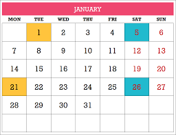 2019 Excel Calendar Template Free 19 Calendar Designs