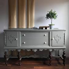 buffet in empire gray chalk style paint