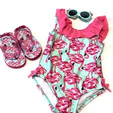Gymboree Nwt 4t Flamingo 1 Piece Swimsuit Nwt