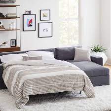 sleeper sectional w storage chaise