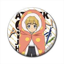 Your favorite characters from attack on titan are back in…junior high school? Attack On Titan Junior High Can Badge Armin By Azu Maker