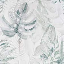 Arthouse Chalky Tropical Leaf Soft Navy