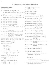 31 Credible Mathematics Trigonometry Formula Chart