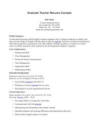 Teaching Resume Objective Examples in Teaching Resume Objective Gallery Creawizard com