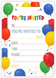 childrens birthday party invitations