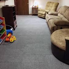 greatmats raised carpet tile snap together flooring 20 pack gray